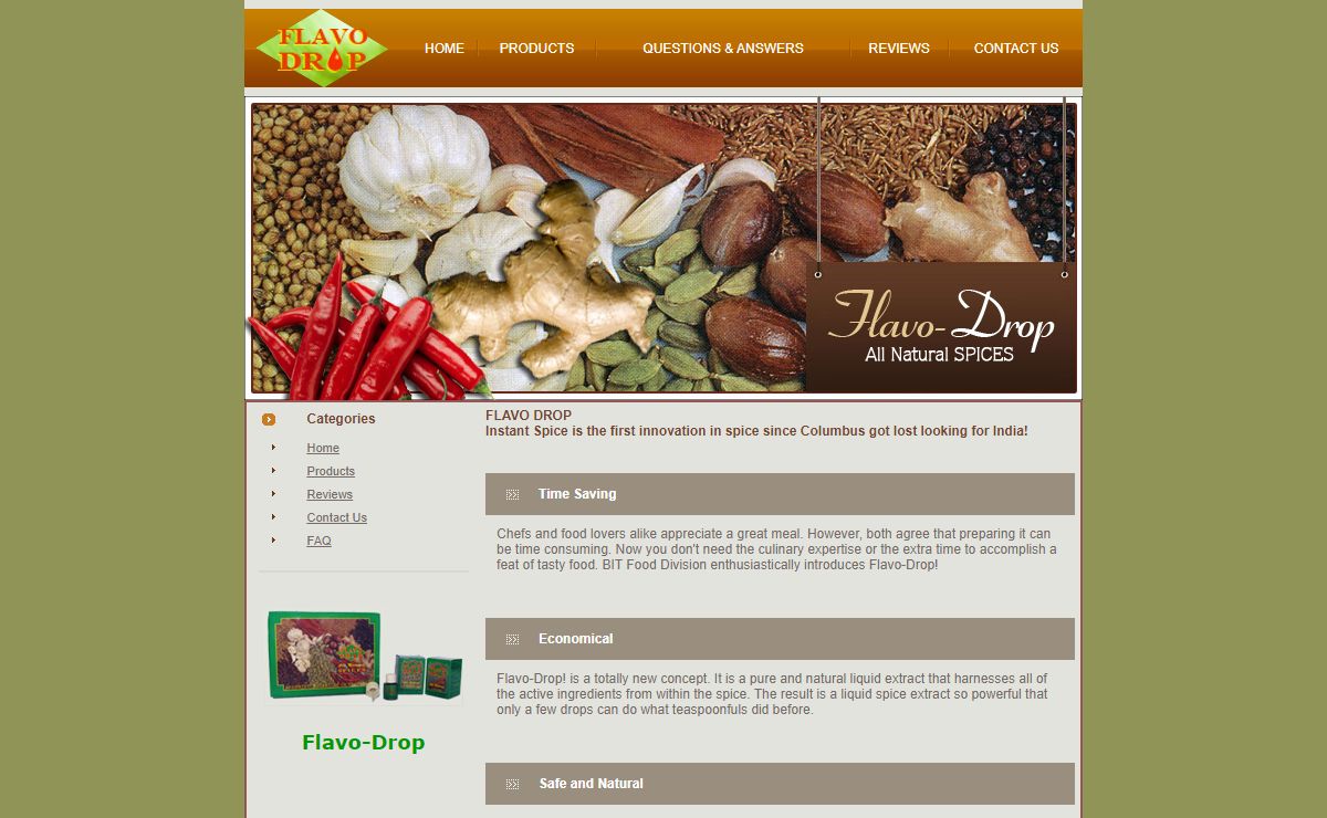 The Latest innovation in spices!! Flavo Drop