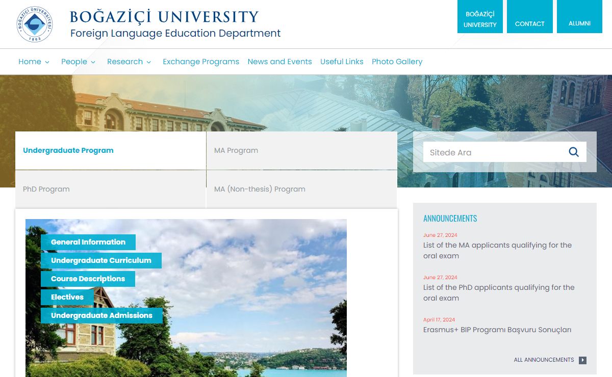 Foreign Language Education Department