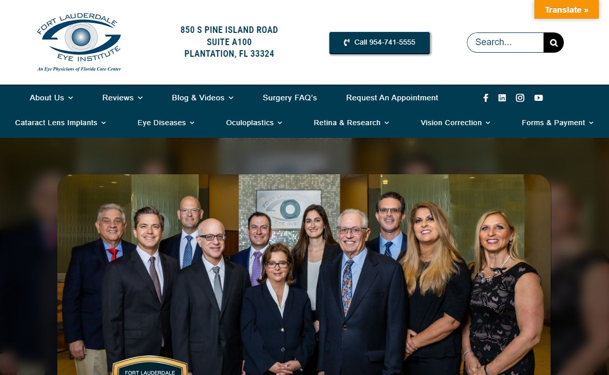 Board Certified Eye Surgeons In South Florida | Eye Institute
