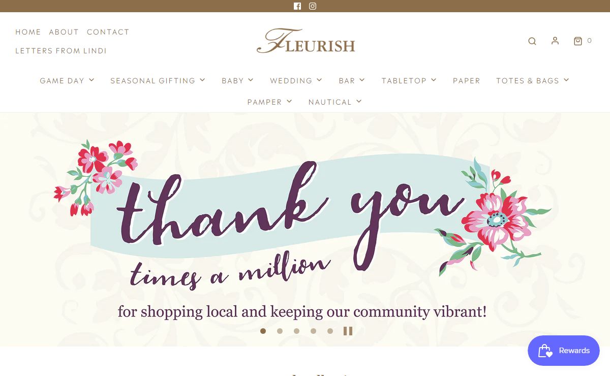 Fleurish | Fine gifts, stationery, and custom gift baskets