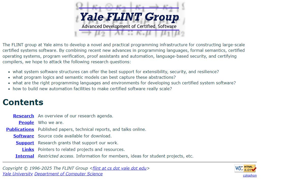 Yale FLINT Group: Home