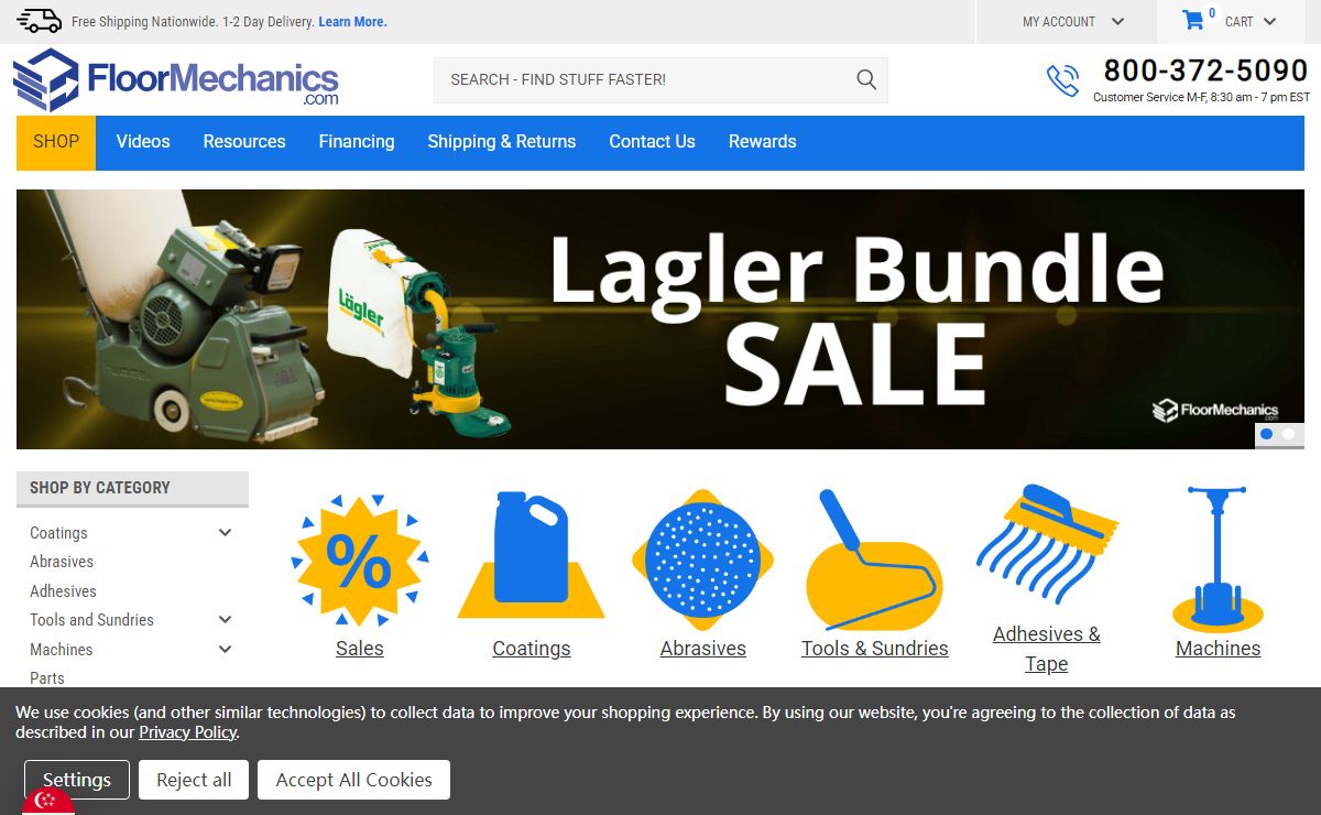 Floor Mechanics - The World's Fastest Free Delivery For Hardwood Flooring Contractors. Huge Inventory, Same Day Shipping.