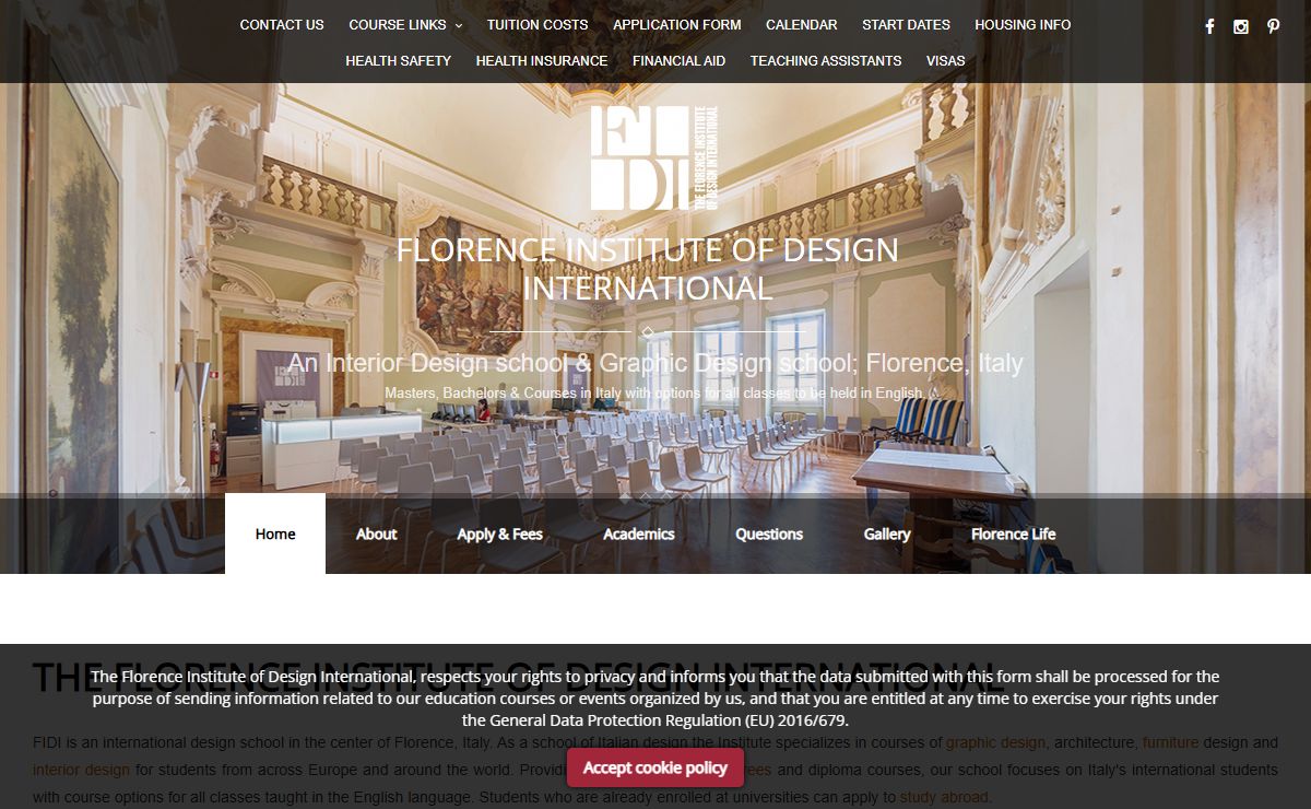 FIDI, Design School in Italy; Masters & Courses, Florence Institute of Design International