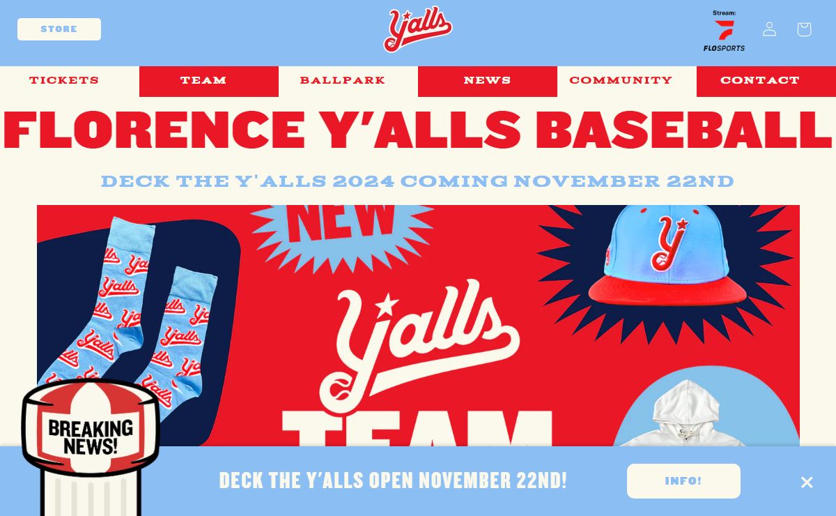 Florence Y'alls Baseball | Get Tickets Today! | Florence, KY