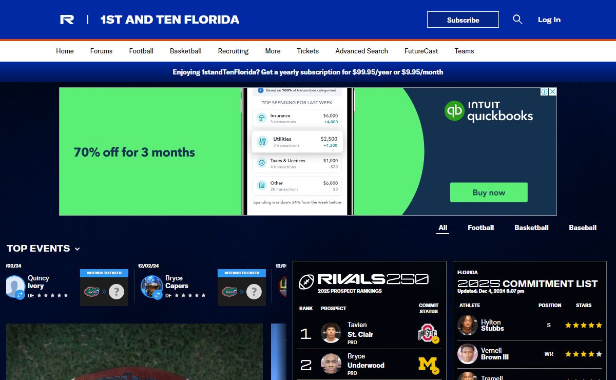 1standTenFlorida: Florida Gators Football & Basketball Recruiting