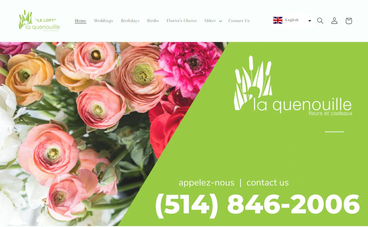 Montreal Florist - La Quenouille Flower Delivery in Montreal