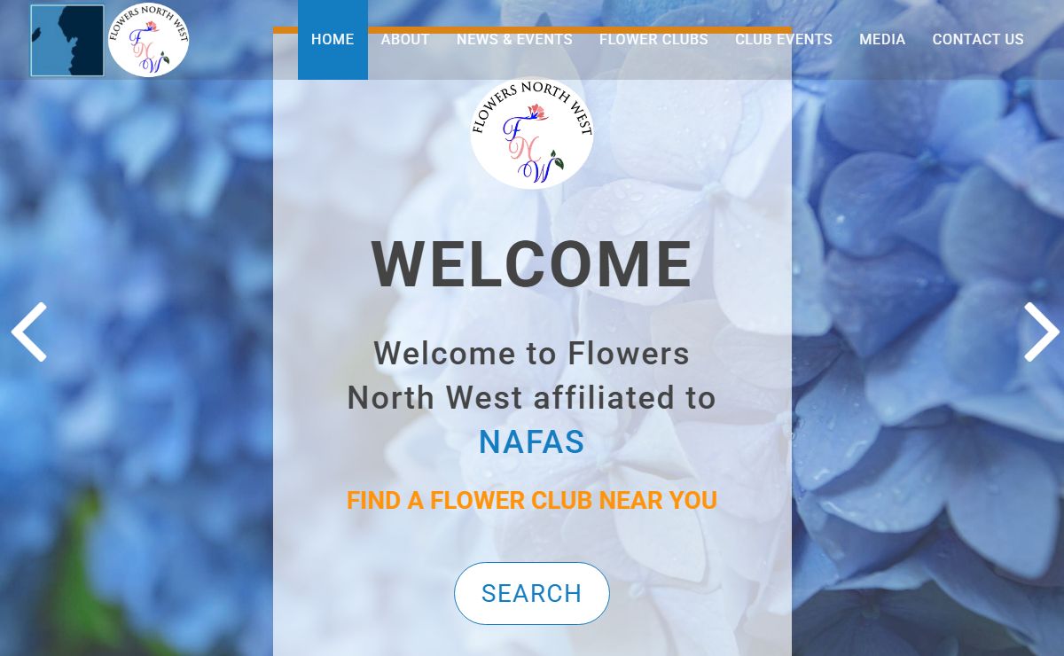 Flowers North West - NAFAS flower clubs in the North West of England and the Isle of Man - Our Aim is to share our enjoyment of Flowers with you, to help you make the most of their beauty and life, to enhance your life.