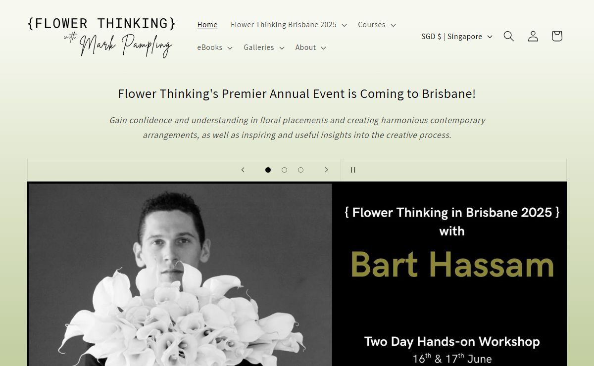 Flower Thinking | Mark Pampling Floral Design | Interactive Workshops – { Flower Thinking }