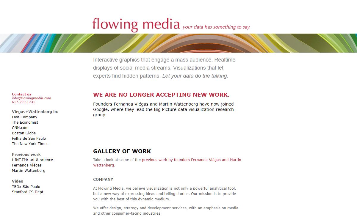 Flowing Media: Your Data Has Something To Say