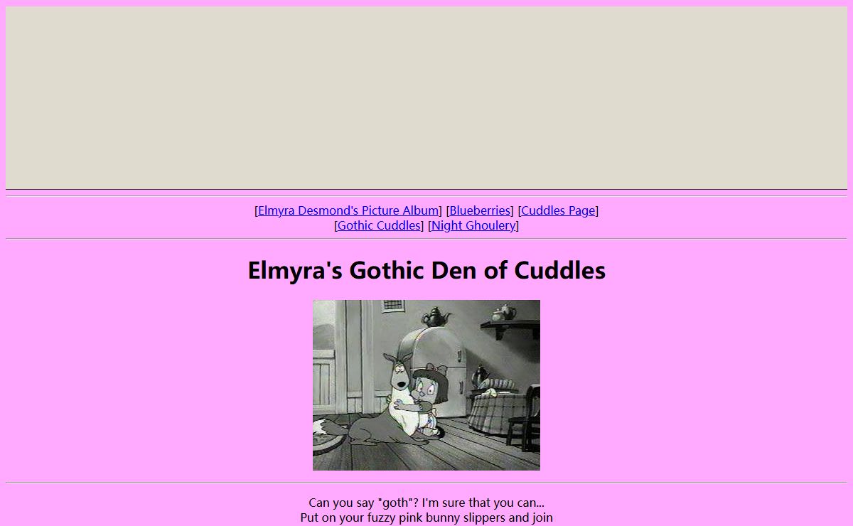 Elmyra's Gothic Den of Cuddles