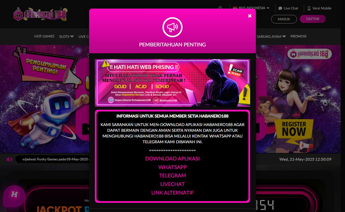 HABANERO188: Resmi Situs Slot Gacor Hari Ini Link Gampang Menang Slot88 Bajir Promo