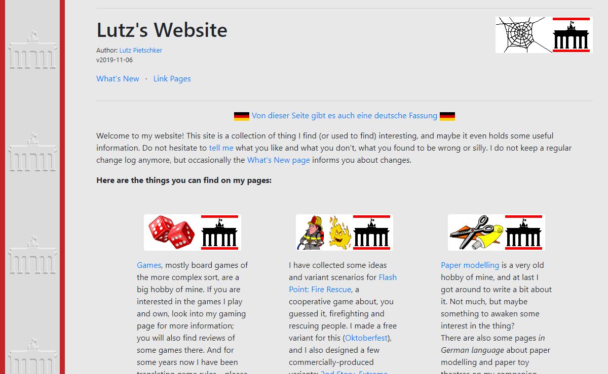 Lutz's Web Pages: Home Page