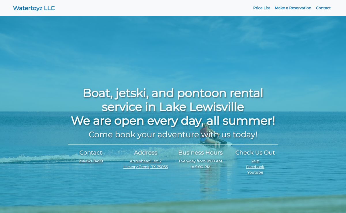 Watertoyz - Boat and Jet Ski Rental - Lake Lewisville