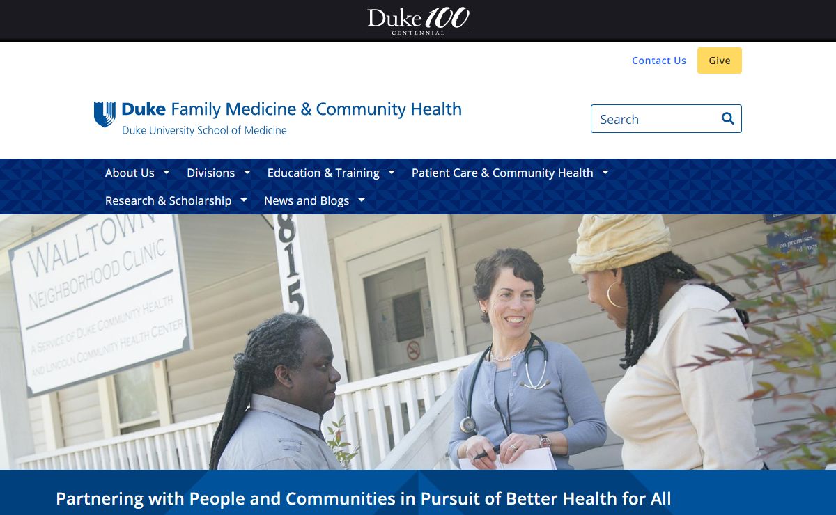 Duke Duke Department of Family Medicine and Community Health