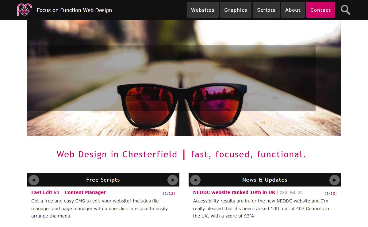 Focus on Function | Affordable Web Design in Chesterfield, Derbyshire
