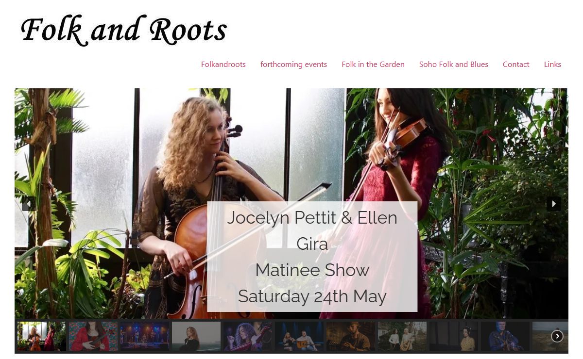 Folk and Roots – Presenting the best of folk, roots and acoustic music in London