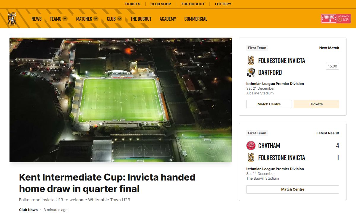 Folkestone Invicta FC – Official Website