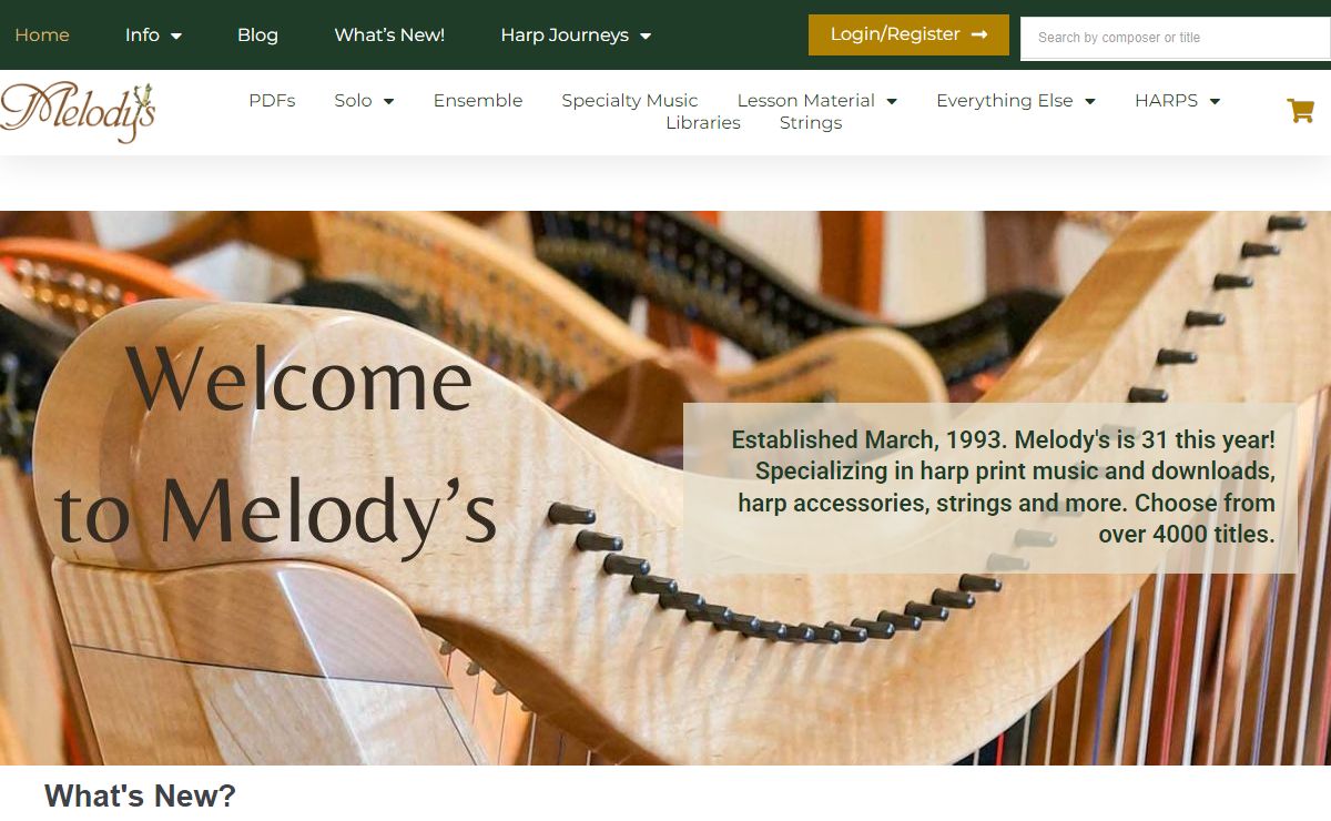Folk Harp – Harp Print Music and Accessories