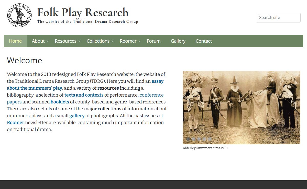 Folk Play Research website |