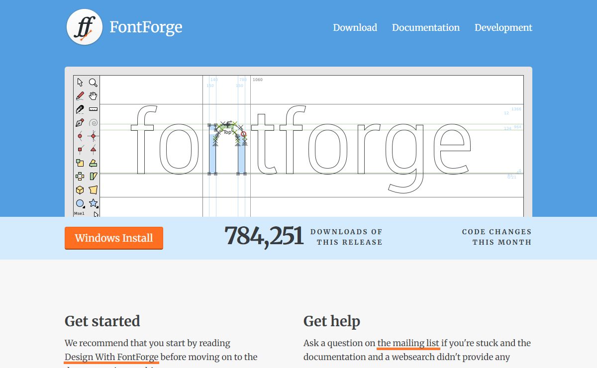 FontForge Open Source Font Editor