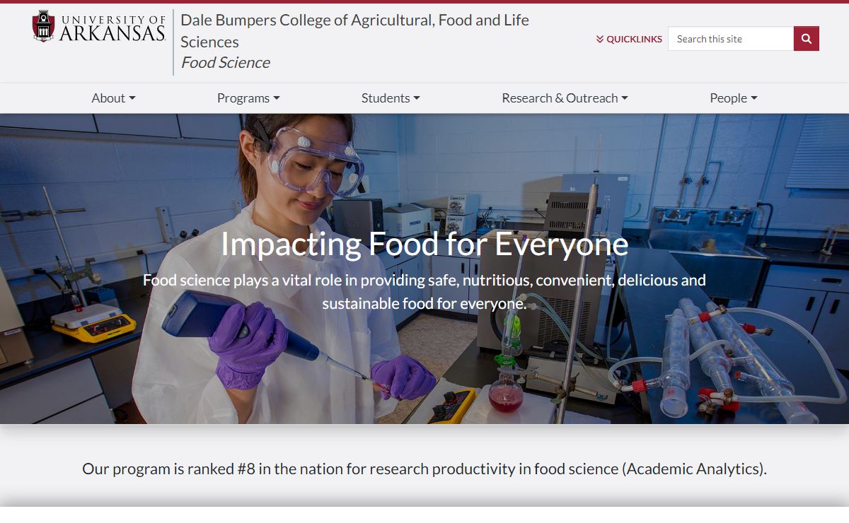 Home | Food Science | University of Arkansas