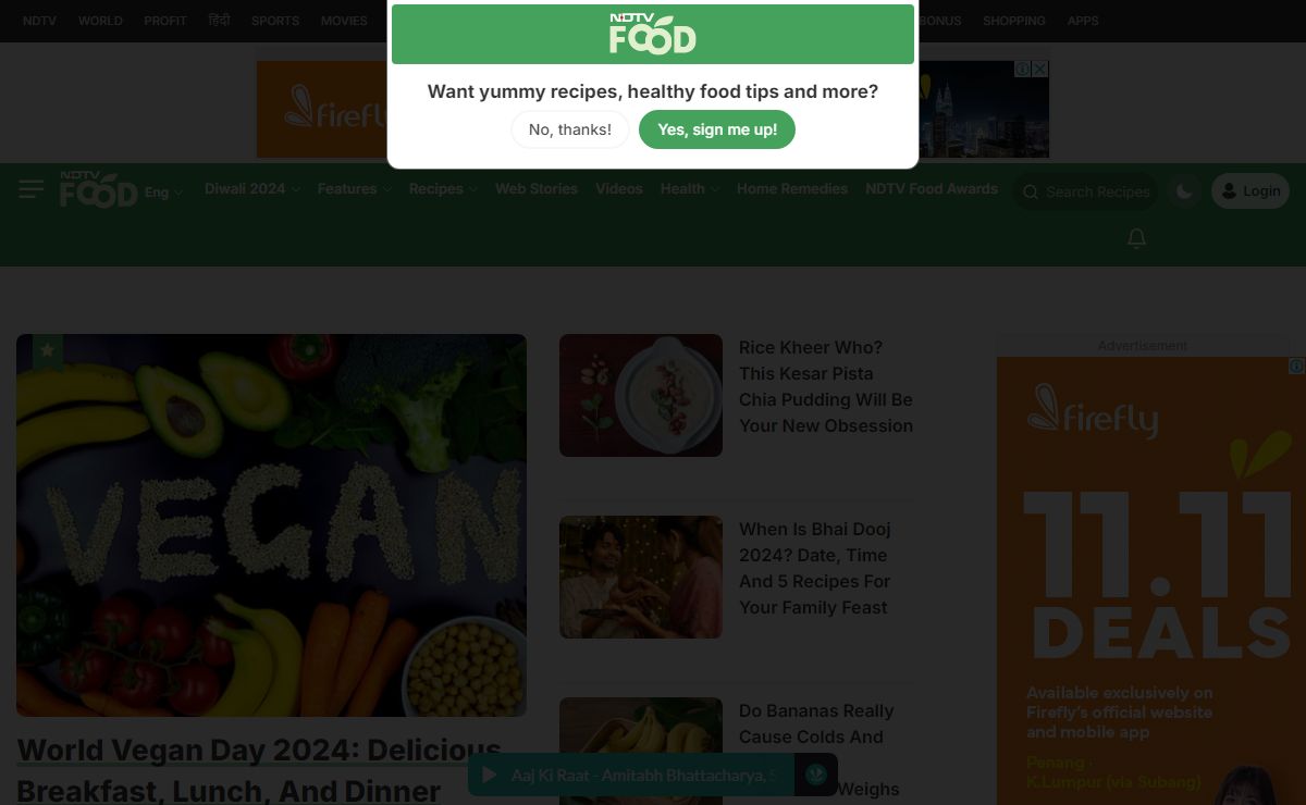 Latest Food News | Indian Food Recipes | Healthy Recipes - NDTV Food
