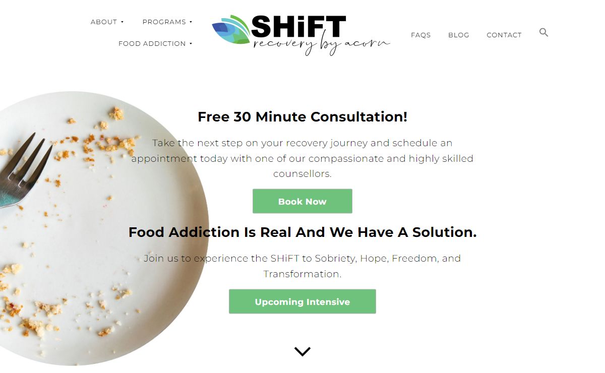SHiFT – Recovery by Acorn – Food addiction recovery services