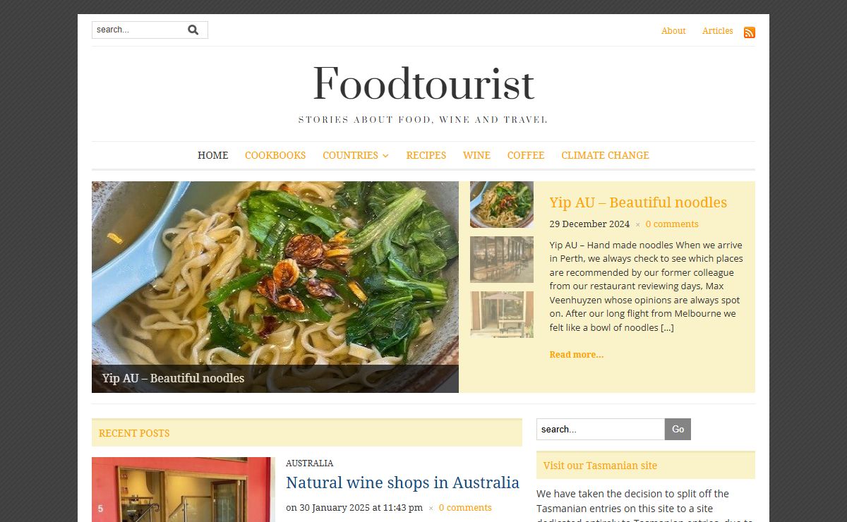 Foodtourist - Stories About Food, Wine And Travel