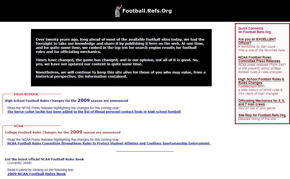 Football at Refs.Org