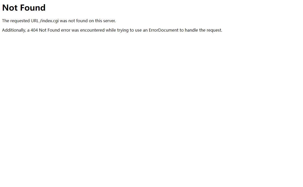 404 Not Found