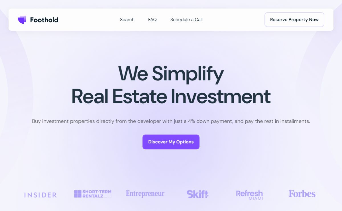 Foothold - Buy investment properties directly from real estate developers