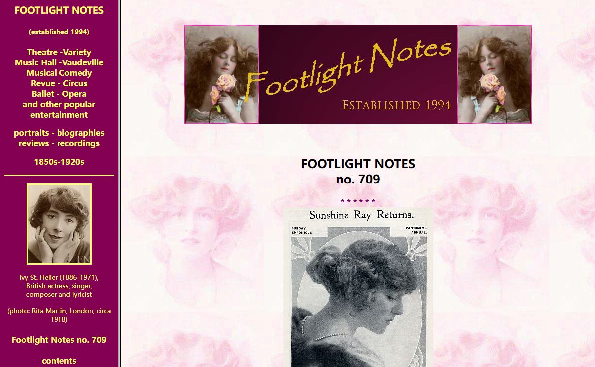 Footlight Notes