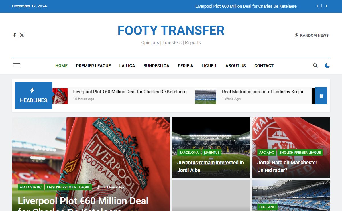 FOOTY TRANSFER - Opinions | Transfers | Reports