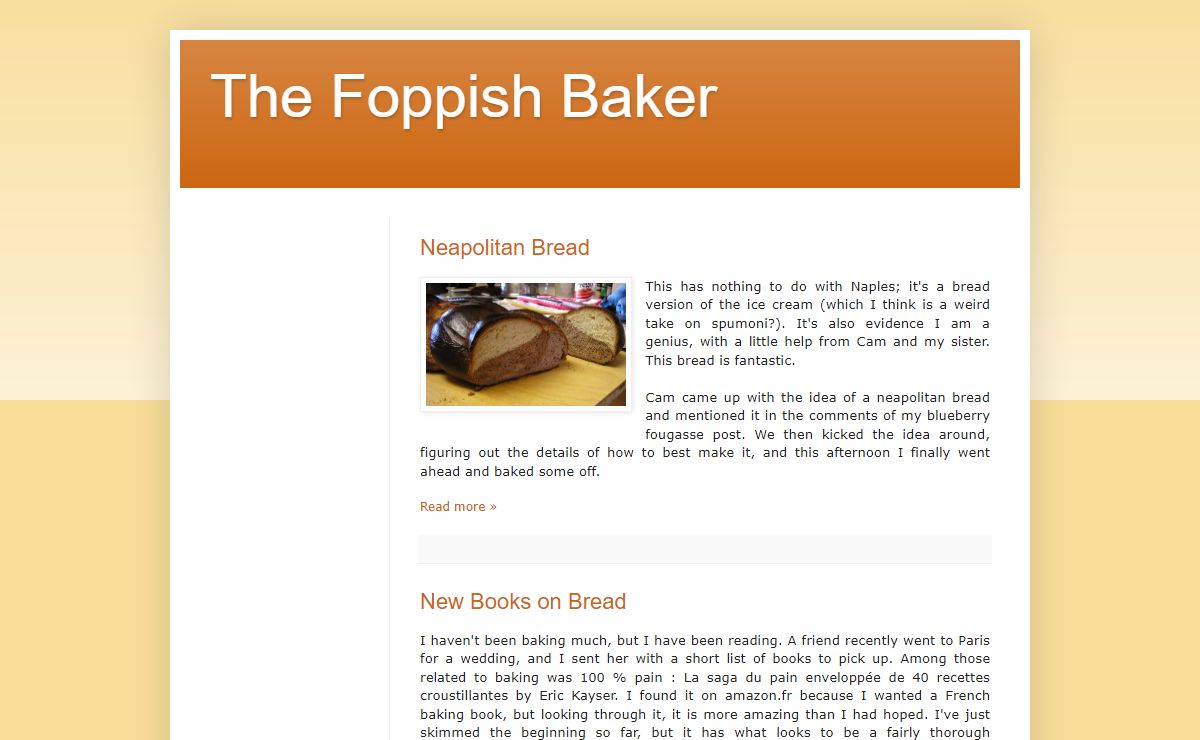 The Foppish Baker