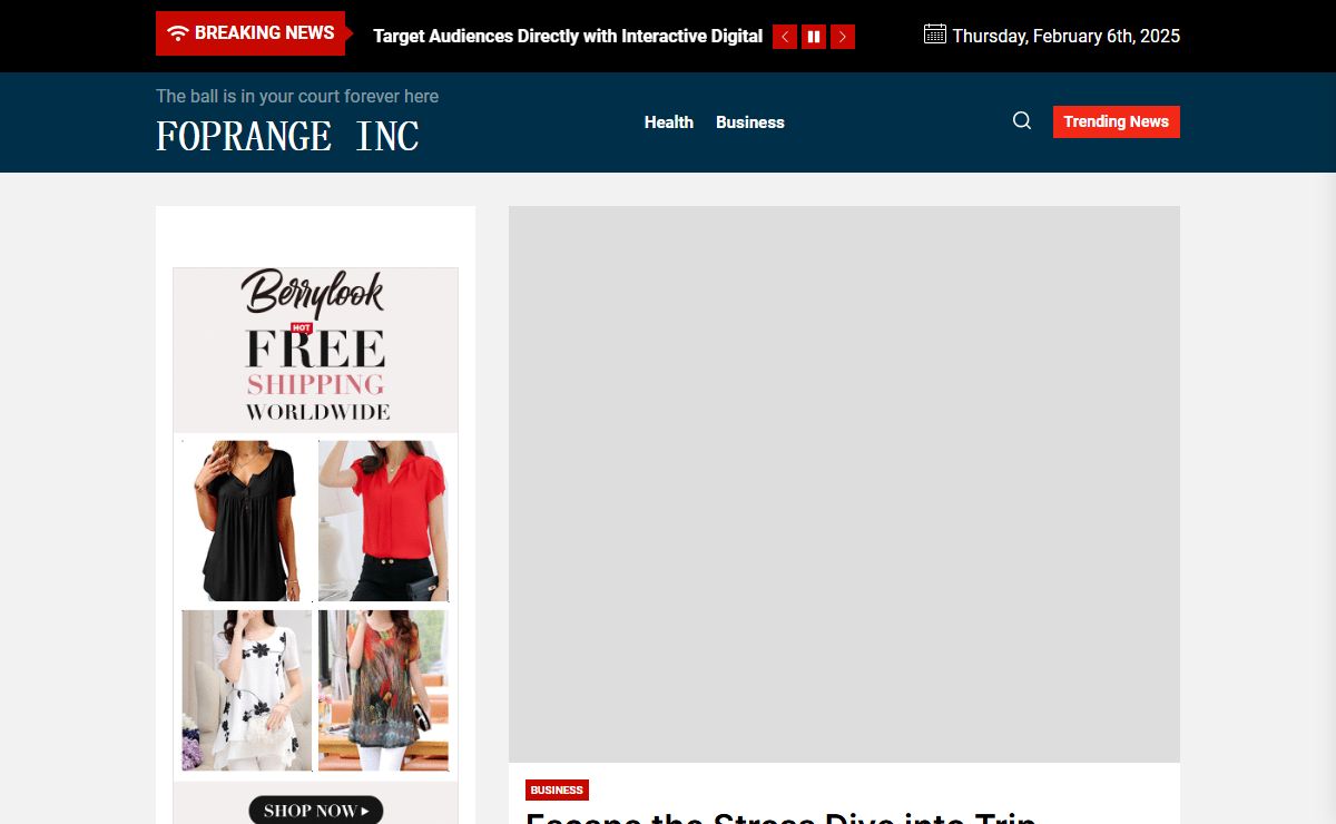 Foprange Inc – The ball is in your court forever here