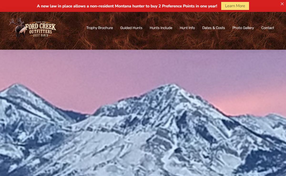 Ford Creek Guest Ranch and Outfitters - Hunting in Montana