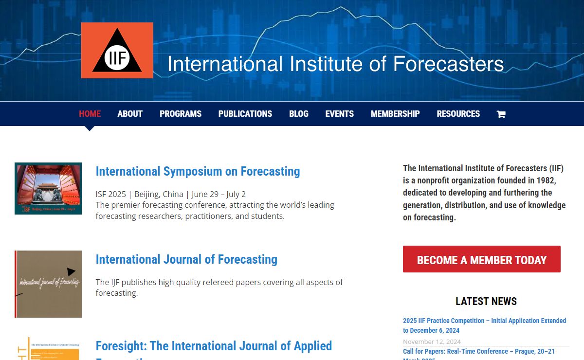 Welcome - International Institute of Forecasters