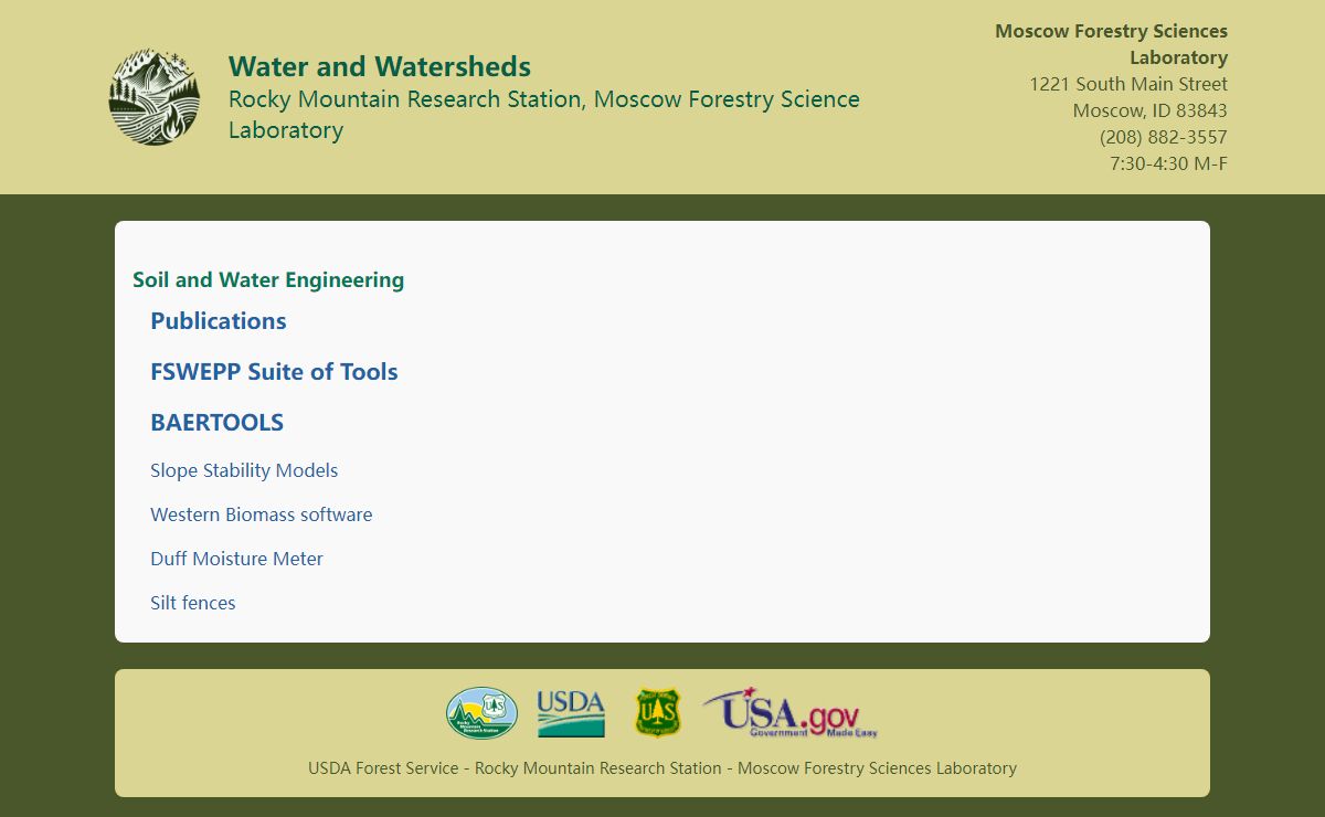 Moscow Forestry Sciences Laboratory, USDA Forest Service