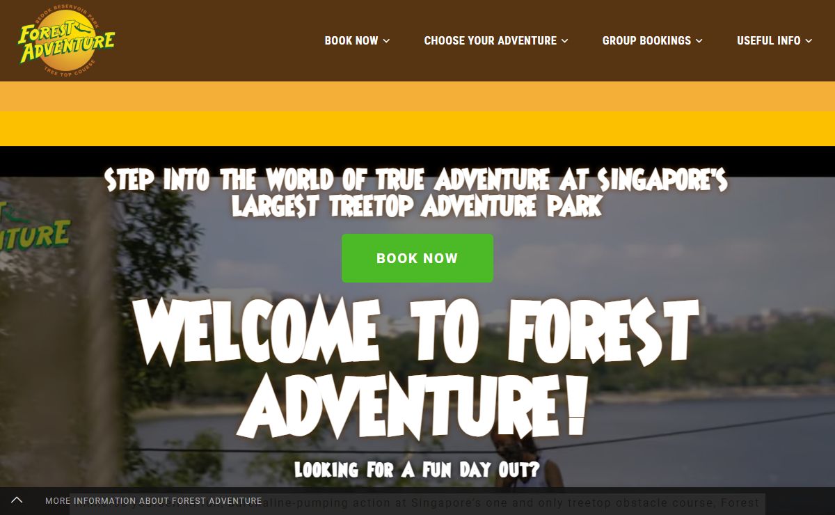 Forest Adventure Singapore’s first and only Treetop obstacle course!