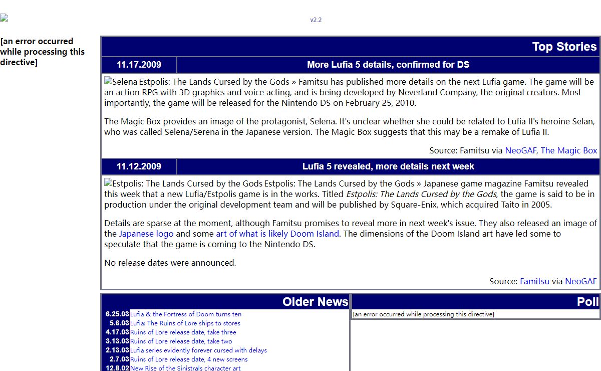 Forfeit Island ~ A Lufia/Estpolis Website
