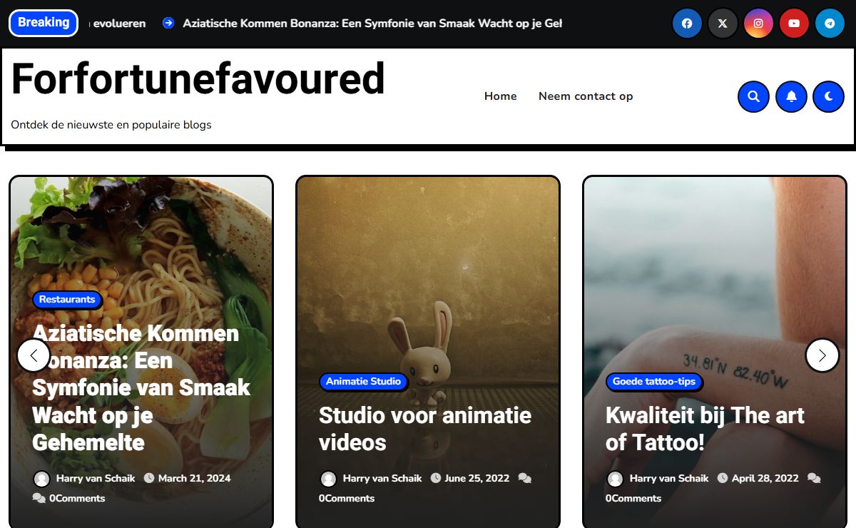 Forfortunefavoured – Ontdek de nieuwste en populaire blogs