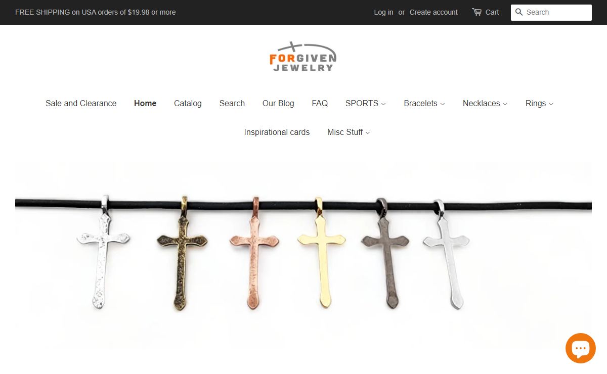 Unique Christian Jewelry Made in the USA since 1993 – Forgiven Jewelry