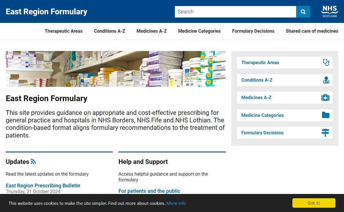 Formulary | East Region Formulary