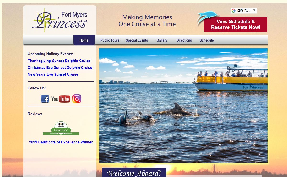 Fort Myers Princess, Dolphin Boat Tours, Sunset Cruises, Sightseeing Tour boat, Fort Myers Beach FL