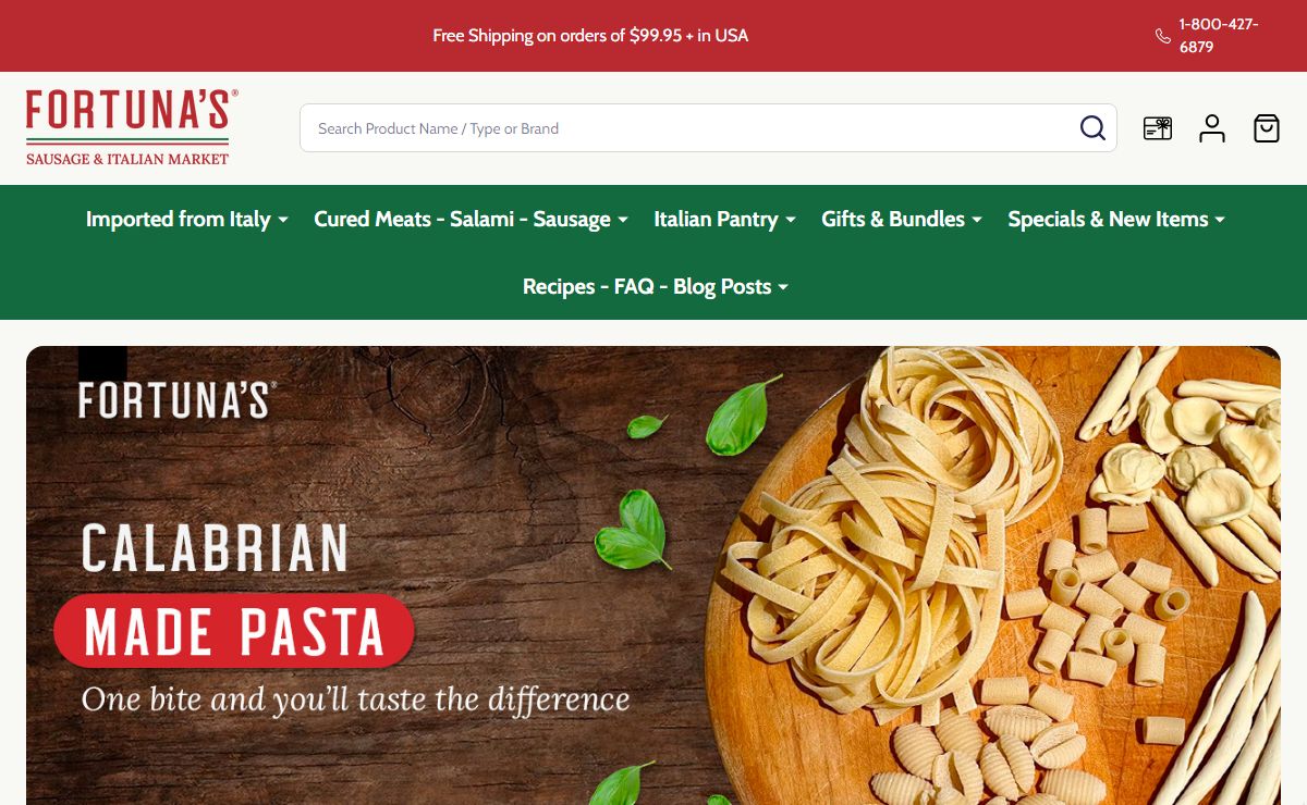 Italian Market | Best Italian Online Stores - Fortuna's Sausage