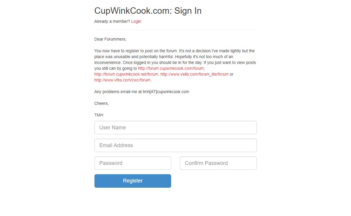 CupWinkCook.com: Log In