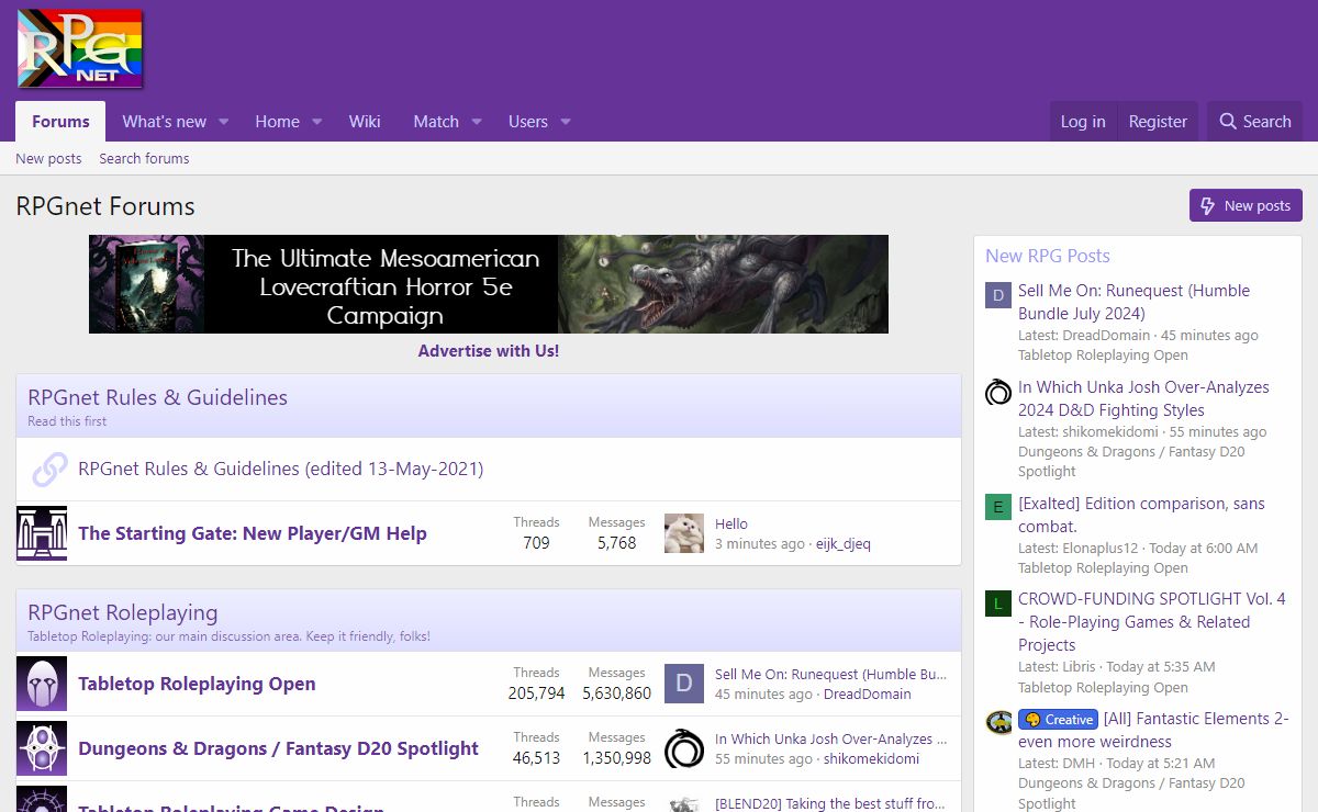 RPGnet Forums