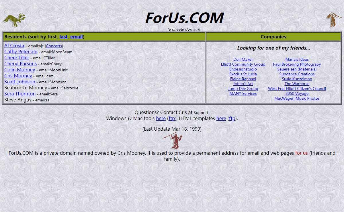 ForUS Shared Domain Home Page