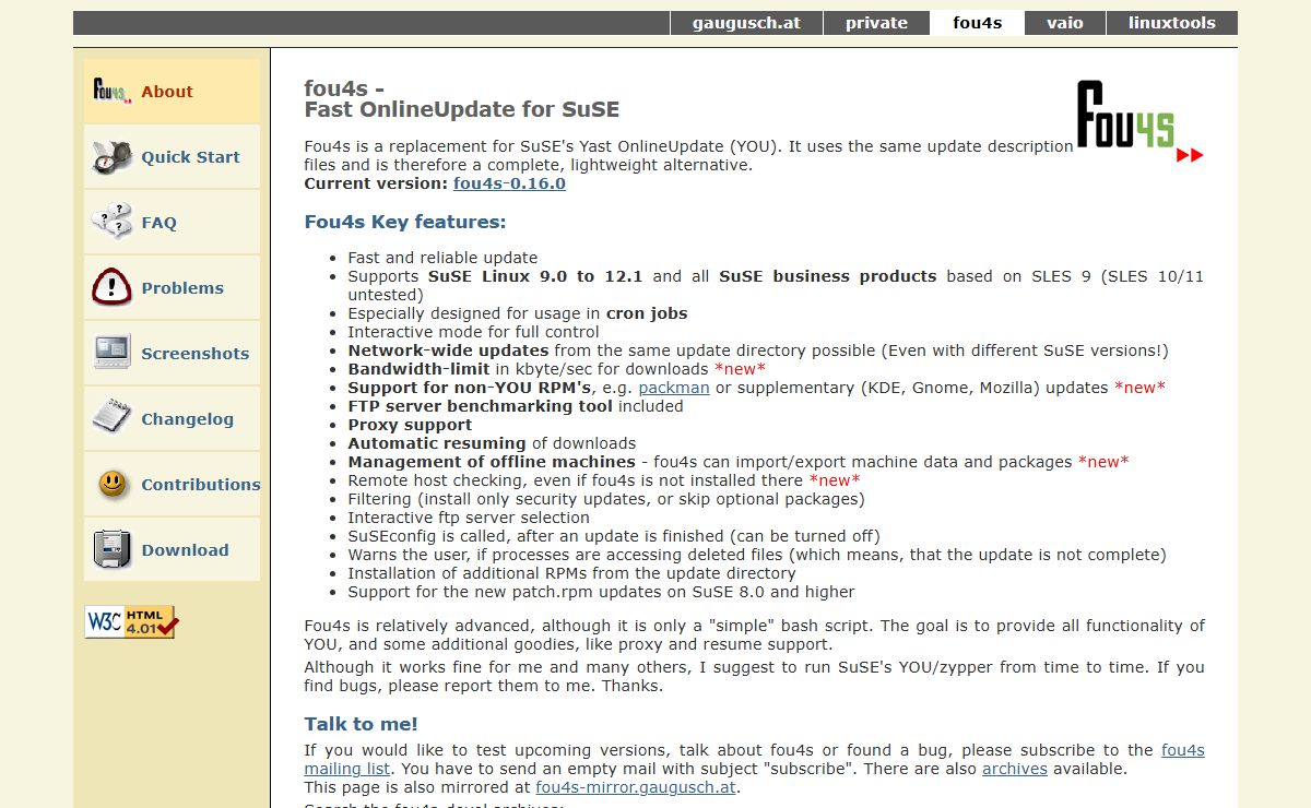 Fou4s - Fast OnlineUpdate for SuSE