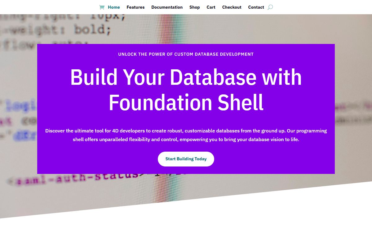 foundationshell.com – Helping 4D Developers Build a Database From Scratch